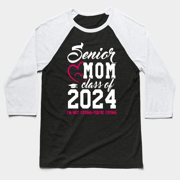 Class of 2024 Senior Gifts Funny Senior Mom Baseball T-Shirt by KsuAnn